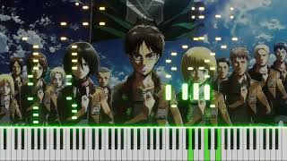 Shinzou wo Sasageyo! - Linked Horizon (Attack on Titan Season 2 OP1) Piano