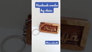 handmade wooden key chains