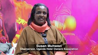 Susan Muhwezi, Chairperson, Uganda Hotel Owners Association   WTM London  2023