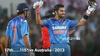 Virat Kohli All Centuries In ODI  ||  All Centuries Scored By Virat Kohli In ODI