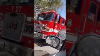 LAFD Light Force 27 Assisting With Brush Assignment At N LAUREL CANYON BLVD, LOS ANGELES, CA