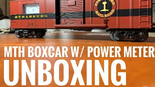 MTH Strasburg Boxcar with Power Meter Unboxing / Bonk’s Trains