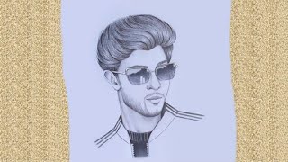 #shorts How to draw a pencil sketch of a boy with sunglasses || Pencil sketch||