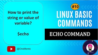 echo command in linux | Hindi