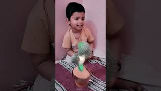 Avi with cactus is playing 🥰🥰 #shortvideos #shortvideos #cutebaby #trending