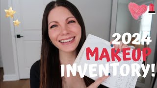 MAKEUP INVENTORY | HOW MUCH MAKEUP DO I OWN? JANUARY 2024