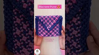 Macrame Purse | Macrame Design #shorts #youtubeshorts #shortvideo #macrame