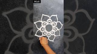 @picasartpage Daily Rangoli Designs 😱😱 #shorts #youtubeshorts #rangoli