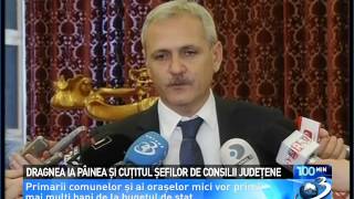 Dragnea ia pâinea şi cuţitul şefilor de Consilii Judeţene ( HD )