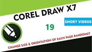 Change Page Size & Orientation of Each Page Randomly - Corel Draw X7/X9 - Tutorial 19 - Short Videos