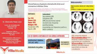 Curso sobre COVID-19 Parte III: Manifestaciones clinicas y caracteristicas clinico-radiológicas