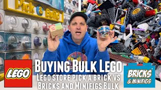 Lego store Pick a Brick vs Bricks and Minifigs Bulk