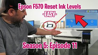 Epson F570 Reset Ink Levels (S5; E11)