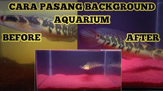 CARA MEMASANG BACKGROUND AQUARIUM |