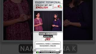 NTA UGC JRF English | Krishna | NET December 2023 | Classroom & Online Coaching | Apple B Academy