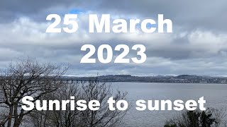 Sunrise to sunset on 25 March 2023 | 4K | Timelapse