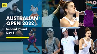 Day 3 - Australian Open 2022 - Second Round Full Results