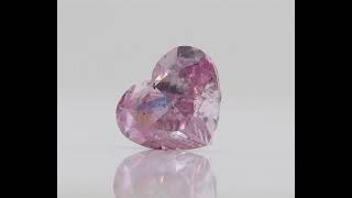 0.25 ct FANCY PURPLISH PINK I1 HEART GIA