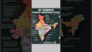 All World Heritage sites of India [Through Maps] All 40 UNESCO World Heritage Sites of India#viral