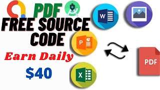 How to Create PDF Converter App | Free Source Code Android Studio | Image to PDF | Text to PDF |