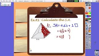 Section 9.3 - Surface Area of Pyramids