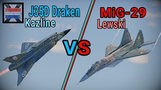 Saab J35D vs East German MiG-29 DOGFIGHT | WarThunder |