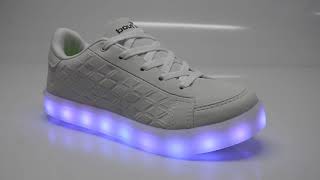 Tênis Infantil Bouts Led Light Teen Branco   4051 901