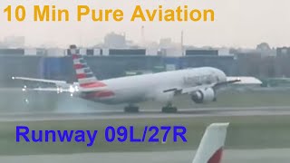 London Heathrow Runway 09L Landings - Biggies B777 A330 B787