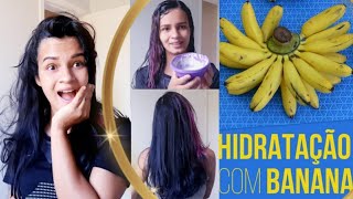 HIDRATAÇÃO DE BANANA ✨ HIDRATA PROFUNDAMENTE.