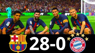 MESSI, RONALDO, MBAPPE, NEYMAR, ALL STARS | BARCELONA 28-0 BAYERN