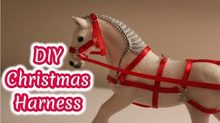 Schleich DIY ~How To Make A Christmas Harness For Schleich Horses~