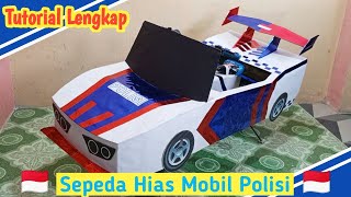 Cara membuat sepeda hias dari kardus