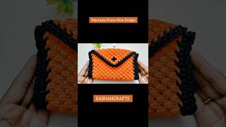 Tutorial of this Macrame Bag is Available 😍 #macramebag #macramepurse #wallet #shorts