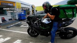 KAWASAKI Ninja H2 Gamit Pang Delivery Sa Grabe!