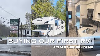 BUYING OUR FIRST CLASS C RV! + WALKTHROUGH DEMO