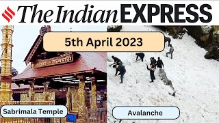 Art of Reading Newspaper | 5 April 2023 | The Indian Express | #upscnewsanalysis #upscmains  #ias