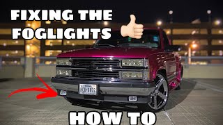 How to Fix (Install) Foglight’s on a OBS chevy truck (Pt.2) #Obschevy