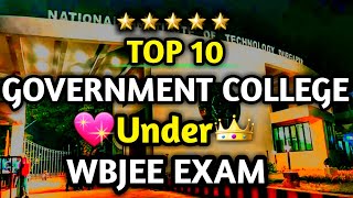 Top 10🔥 Government Engineering Colleges under WBJEE | WBJEE Exam 2023 | Placements | Cutoffs