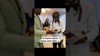 Lil Wayne rejects food offered by Kanye west 😂 #shorts