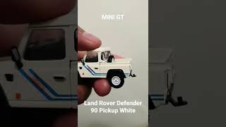 Land Rover Defender 90 Pickup White #landrover #defender90 #minigt #pickup #diecast