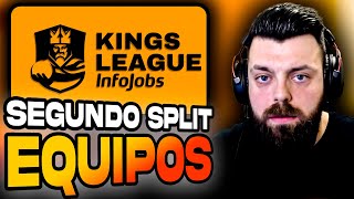 ASÍ QUEDAN LOS EQUIPOS DEL SEGUNDO SPLIT - KINGS LEAGUE  👑 ⚽