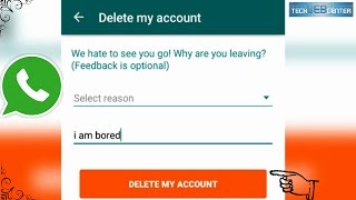 How to Delete WhatsApp Account | WhatsApp Tricks