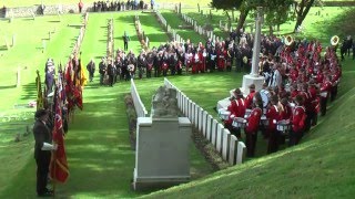 Zeebrugge Raid Commemoration 2016 - Reveille (Raising of the Colours)