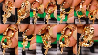 Gold UV Earrings Designs For Daily Use With Price //Fish Lock Balli // UV Balli // Gold Earrings