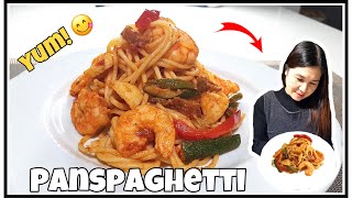 PANSPAG (Pancit Spaghetti 2 in 1 Combo) Recipe ❤️/VLOG #26