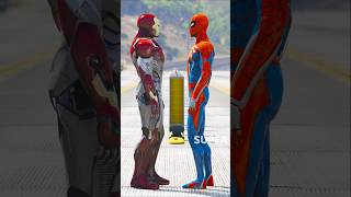 GTA V : IRONMAN VS SPIDERMAN SUPERHERO BATTLE 🔥 #shorts