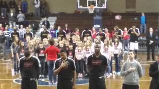 Brookings MMS singing the Nat'l Anthem-Skyforce