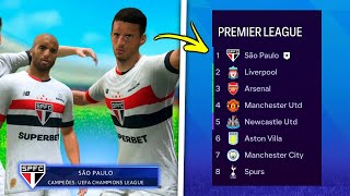 FIZ O SÃO PAULO *GANHAR TUDO* NA EUROPA!- EA FC 24 Experimento