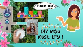 Wall Putty | Bottle Art | Zero Budget Home Decors | Reuse Ideas