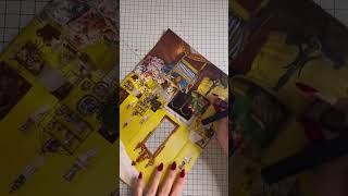 Handmade collage art process video